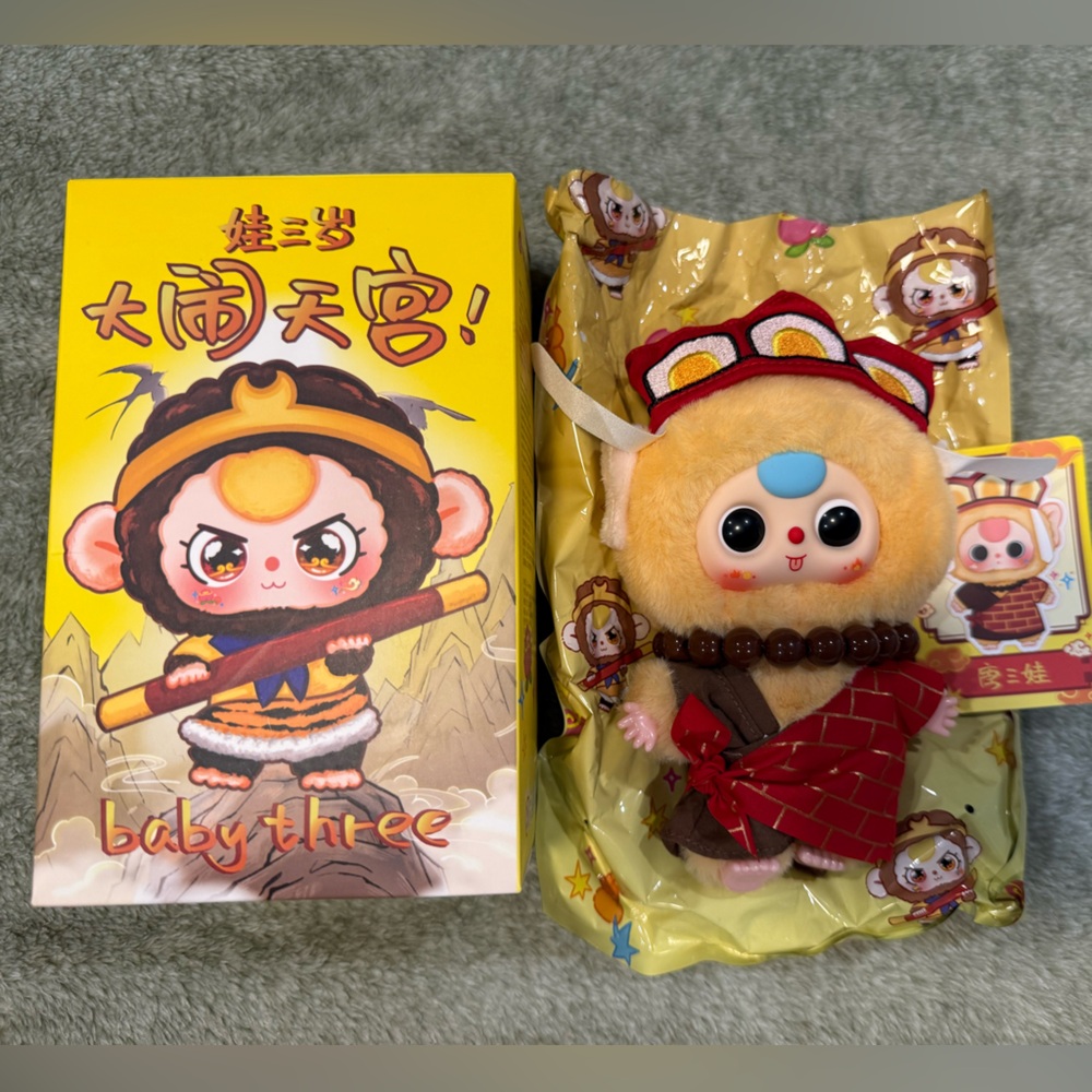 Baby Three Havoc In Heaven Plush - confirmed Tang Sanzang